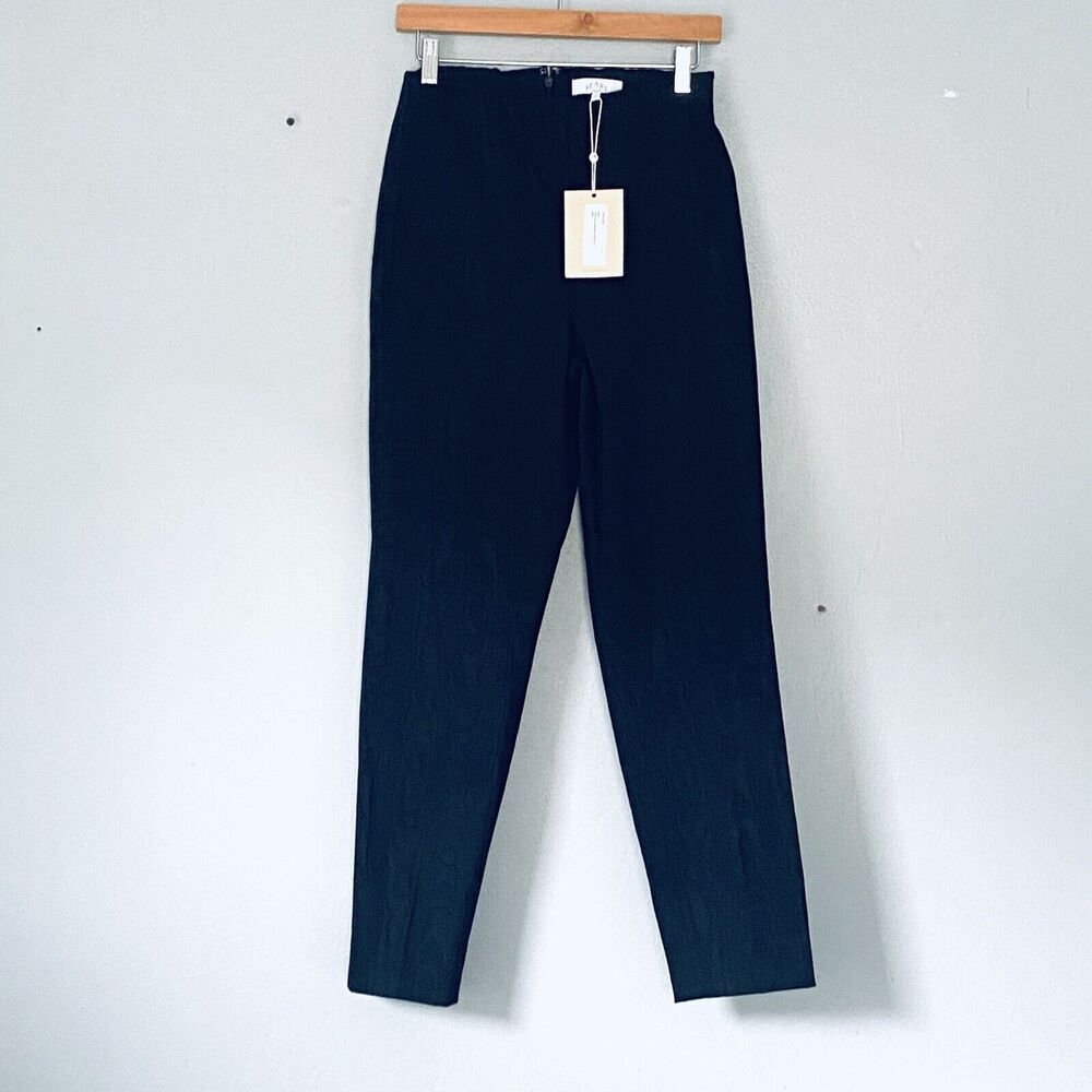 Pearl by Lela Rose Pants Size 8 Textured Jacquard Susie Tapered Ankle Minimalist
